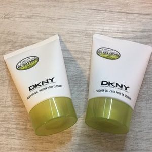 DKNY be delicious shower gel and body lotion